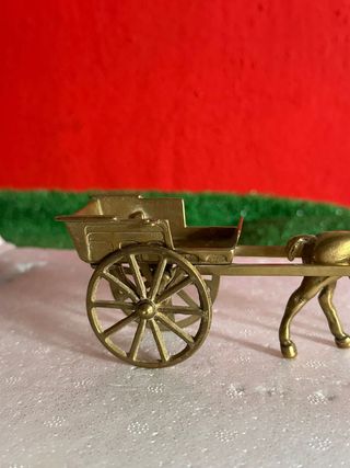 Carreta miniatura bronce