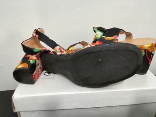 Sandalias tacón 40 - Flores