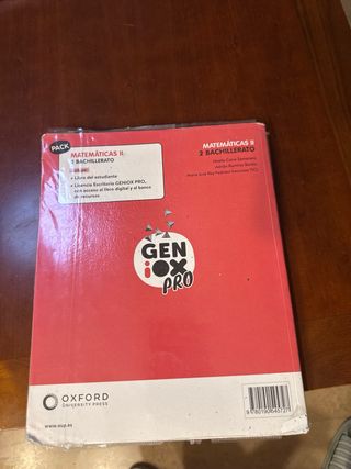 libro matemáticas II segundo bachiller 