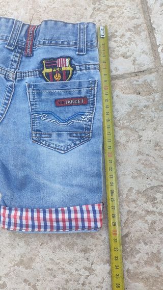 Shorts vaqueros niño FC Barcelona