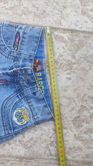 Shorts vaqueros niño FC Barcelona