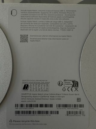 Apple Watch Ultra 2 Gris - Caja original