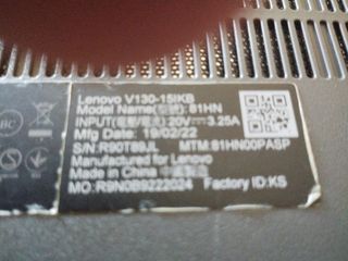 Vendo portátil Lenovo 16"