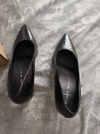 Zapatos salón piel mujer -talla 40