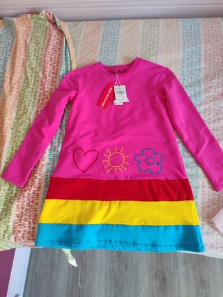 Vestido niña multicolor