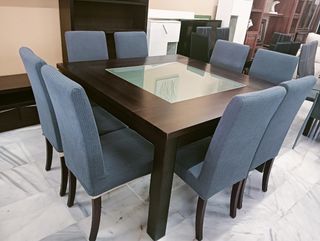 Mesa comedor cuadrada 8 sillas