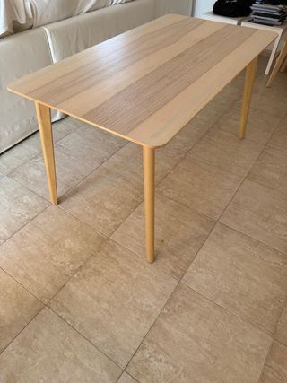 Mesa comedor madera - beige
