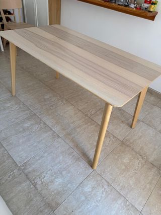 Mesa comedor madera - beige