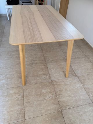 Mesa comedor madera - beige