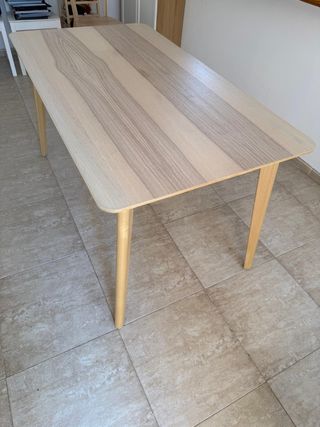 Mesa comedor madera - beige
