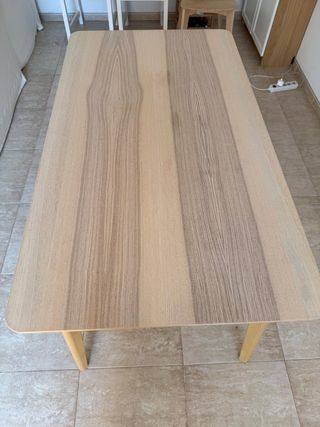 Mesa comedor madera - beige