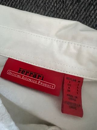 Camisa Ferrari L - Blanca