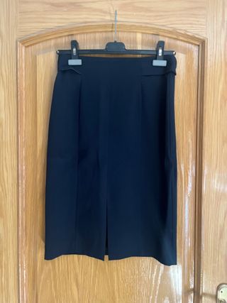 Traje chaqueta falda negro XS Zara y Mango