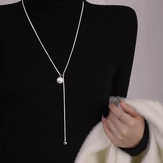 Collar Perla Elegante Plata