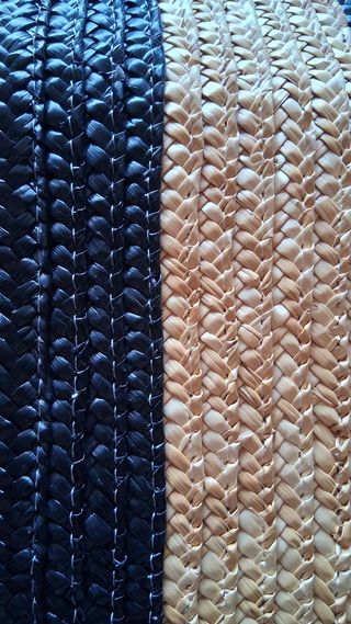 Pochette paglia bicolore