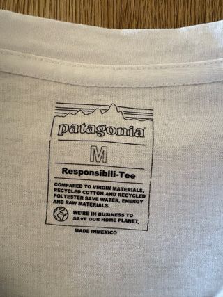 Nuova t-shirt Patagonia bianca