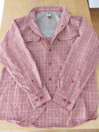 Camisa The North Face verano, fresca, roja cuadros