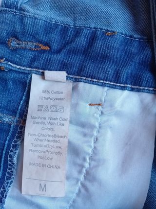 Peto vaquero corto azul