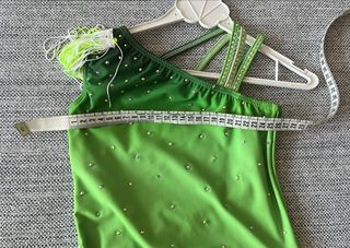 Maillot patinaje artístico verde