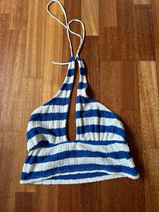 Top rayas Pull&Bear azul marino