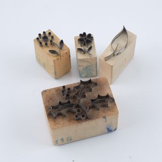 Sellos Madera Grabado - 4uds