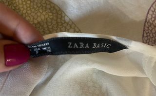 Mono Zara blanco talla S