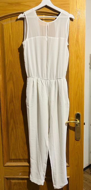 Mono Zara blanco talla S