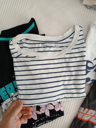 Lote 5 Camisetas tallas varias- Inside|Pull&Bear