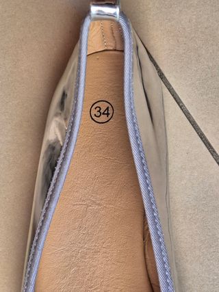 Ballerine bimba argento - 34