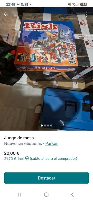 Risk Parker - Juego de Mesa