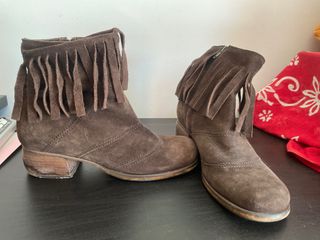 Botines ante marrón | Botas boho