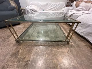 Mesa centro cristal vintage 
