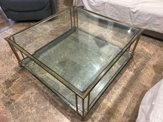 Mesa centro cristal vintage 
