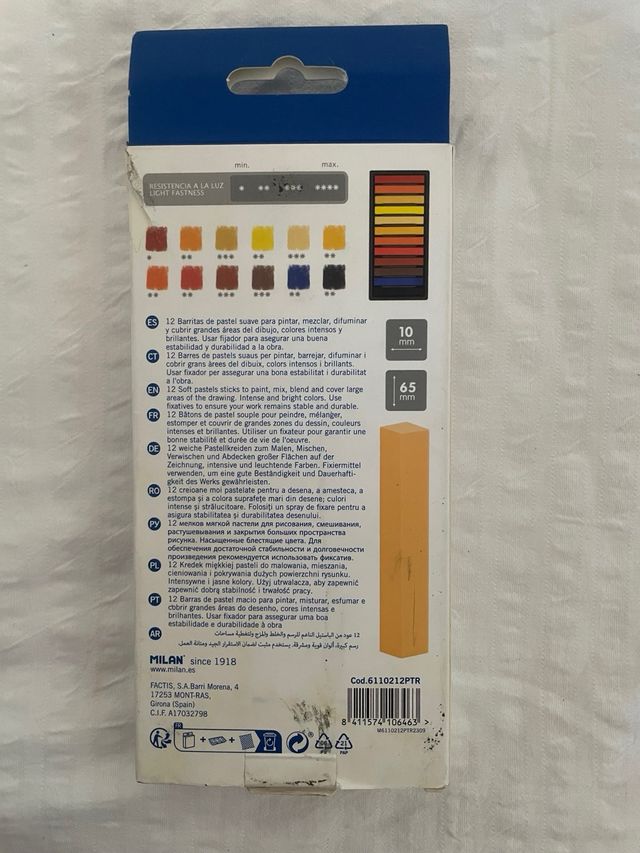 Milan Pastel Blando x12