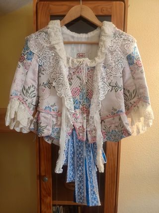 Vestido Fallera: multicolor, encaje