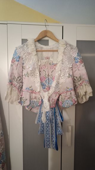 Vestido Fallera: multicolor, encaje