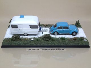 Volkswagen Beetle+Caravan Roulotte Showcase 1/43