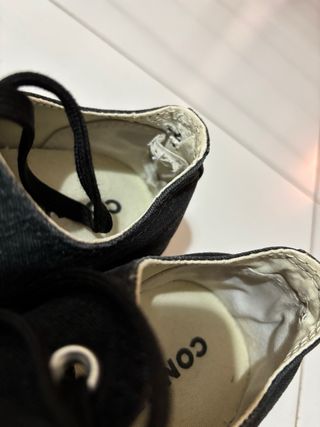 Converse negras plataforma