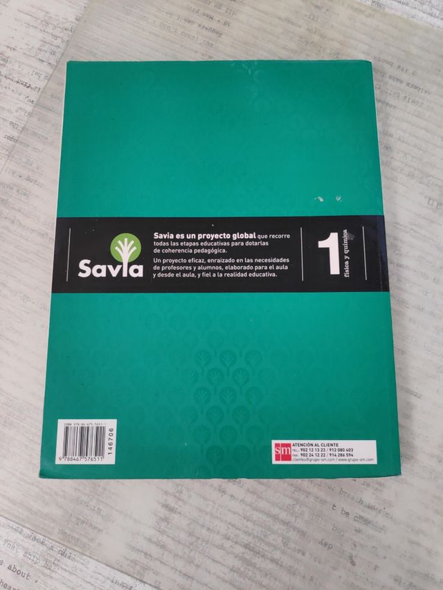 Física y química. 1 Bachillerato. Savia