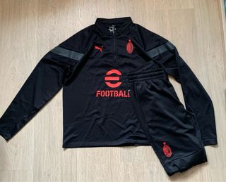 Chándal AC Milan Puma - Negro/Rojo