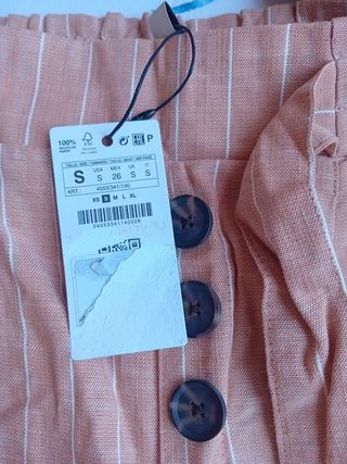 Pantalones verano beige | tiro alto