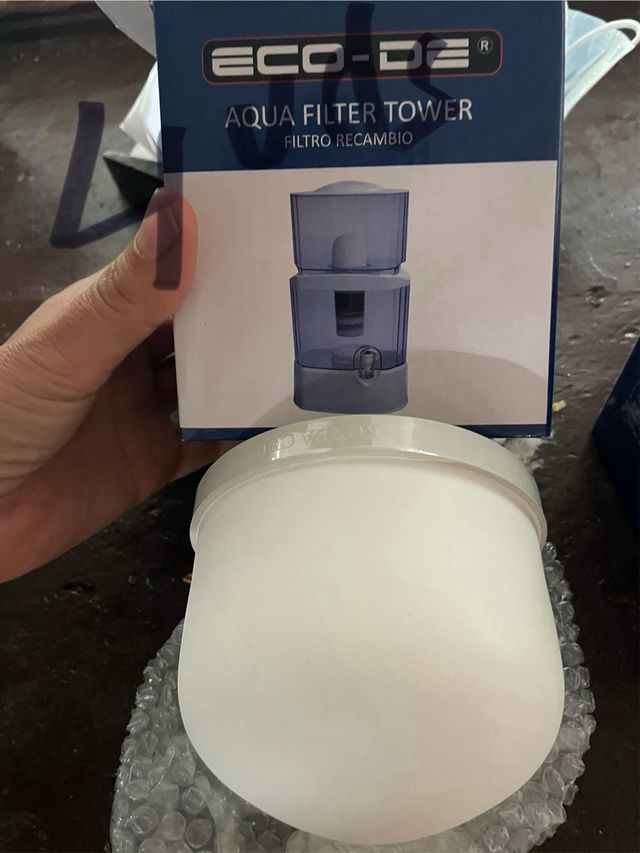 lote de REPUESTOS Torre Filtro Agua Eco-De 24L