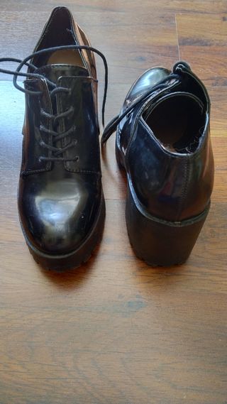 Zapatos Oxford Mujer Negro