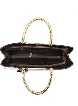 Bolso negro piel cocodrilo