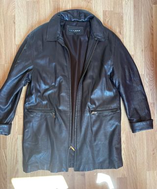 Abrigo de piel de zorro marrón Ivonne