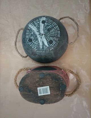 Vaso Terracotta Pianta Grassa Manici Corda 