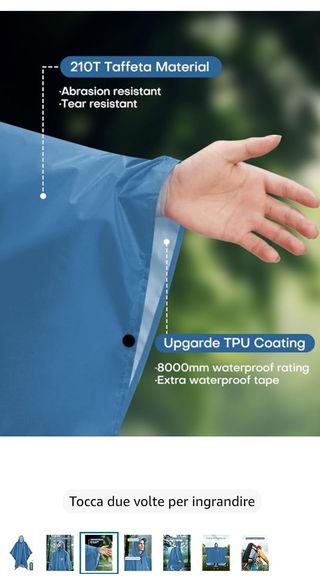 Poncho Impermeabile Beesgarden Unisex