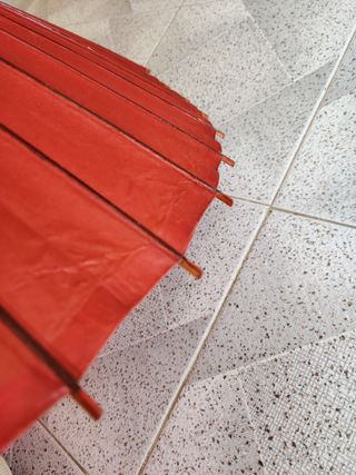 Paraguas chino rojo grande