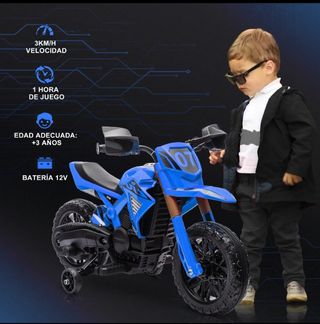 Moto eléctrica infantil, +3 años