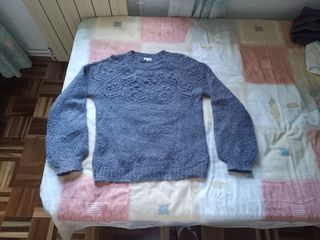 Jersey punto gris - Talla 13-14